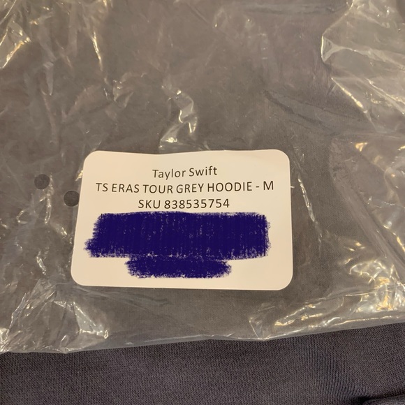 Taylor Swift - The Eras International Tour Washed Blue Hoodie - M - Picture 5 of 6